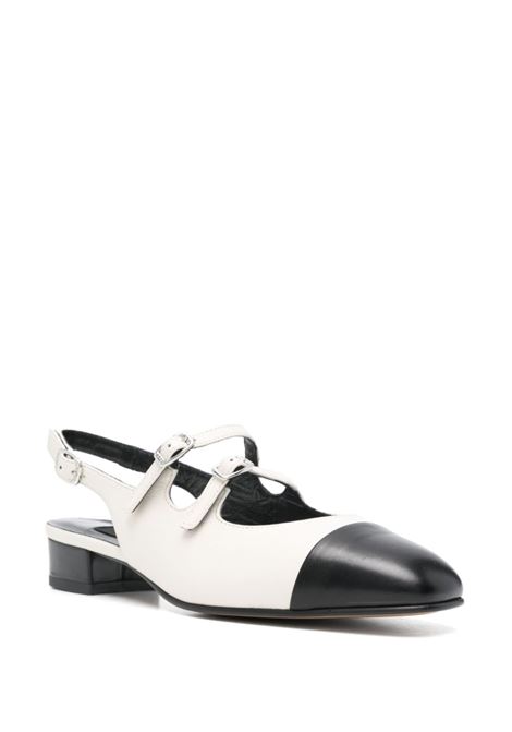 White and black 20mm Abricot ballerina shoes Carel paris - women CAREL PARIS | ABRICOT24332217BGBLK